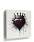 Crowned Black Heart Wall Art for Teen Bedroom – Urban Street Style Decor