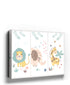 Whimsical pastel nursery wall art - lion, elephant and giraffe