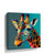 Pop Art Giraffe Canvas Wall Art - Vibrant Exotic Decor in Room Setting