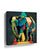 Multicolor geometric pop art elephant family wall art