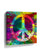 Psychedelic Multicolor Peace Sign Wall Art