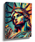 Statue of Liberty Pop Art Canvas Print for Modern Living Room