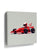 Red Formula 1 (F1) race car with driver - kids wall art illustration