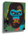 Colorful gorilla street art graffiti wall art for industrial living room decor