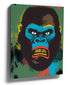 Colorful gorilla street art graffiti wall art for industrial living room decor