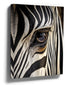 Black-and-white zebra eye close-up wall art photo