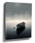 Boat in the mist canvas wall art for a minimalist bedroom