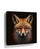 Red fox portrait canvas wall art for minimalist living room decor