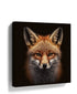 Red fox portrait canvas wall art for minimalist living room decor