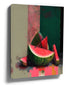 Watermelon slices canvas wall art in contemporary graffiti style