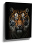 Tiger wall art portrait for minimalist living room decor