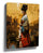 Japanese Geisha in Kimono palette knife painting wall art
