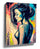 Abstract portrait of a sensual woman in profile with multicolored shards – modern canvas wall art