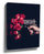 Silver revolver firing red roses on a black background – dramatic photographic wall art print