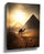 Egyptian Pyramids at Sunset with Camel – Canvas Wall Art for Contemporary Living Room