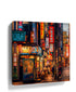 Tokyo wall art – neon-lit Japanese alleyway at night, in-room styled view