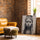 Tableau femme africaine noir et blanc pour salon loft industriel