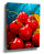 decorative kitchen canvas featuring red cherries in a bright, white kitchen