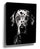 Black and white Dalmatian canvas wall art for minimalist office decor