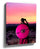 African warrior with pink shield at sunset – photographic wall art