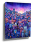 Middle Eastern cityscape at dusk canvas wall art for a minimalist living room