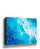 Blue ocean waves wall art with white sea foam, modern coastal decor