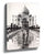 Black and white tiger at the Taj Mahal canvas print wall art
