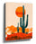 Saguaro cactus desert sunset canvas wall art for a minimalist living room
