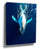 Underwater humpback whale photography print, deep blue ocean wall art