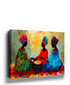 African women with djembe drum canvas wall art for living room decor