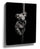 Soothing black-and-white koala portrait wall art for living room decor