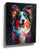 Border Collie Pop Art Canvas, Vibrant Colorful Dog Wall Art
