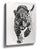 Black and white cheetah running wall art for minimalist office decor