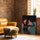 Pop art female portrait canvas for industrial living room decor