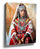 Moroccan Berber bride canvas wall art in traditional attire for ethnic living room decor
