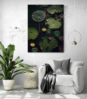 Water Lily Canvas, natural beauty for interior decoration
