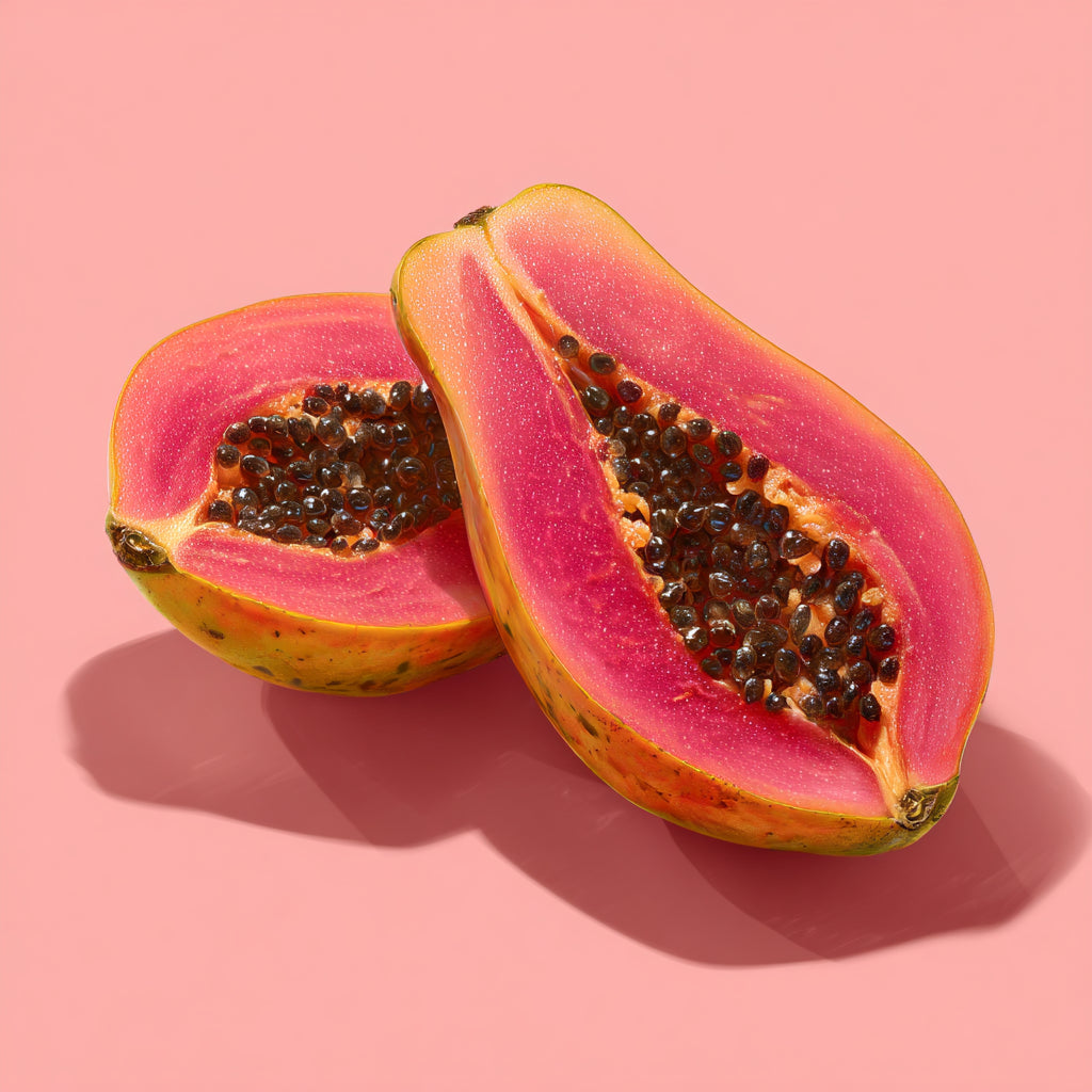 Papaya Pop Art Canvas Print – Tropical Wall Art