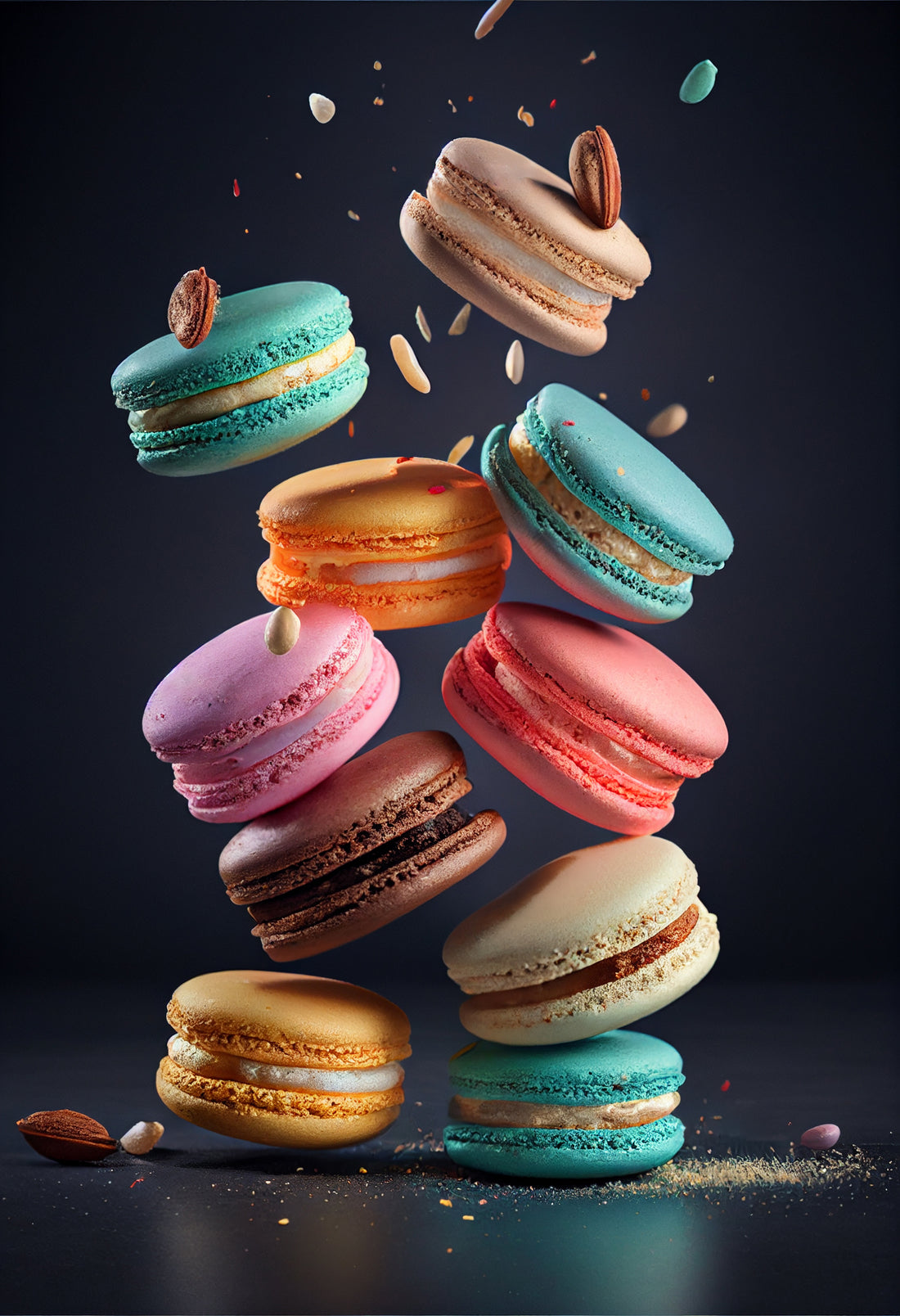 Grand tableau Macarons - Explosion gourmande