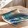 Poster abstrait bleu - Fluidité apaisante inspiration Matisse pour bureau — Vierge - poster-enroullé — passe-partout blanc