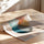Poster abstrait cercles bleus - Douceur graphique qui apaise le regard — Vierge - poster-enroullé — passe-partout blanc