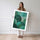 Poster abstrait cercles émeraude - Douceur aquatique qui apaise le regard — Vierge - poster-femme-debout — passe-partout blanc