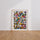 Poster abstrait explosion de couleurs - L'énergie joyeuse qui réveille les murs — Vierge - living-room — passe-partout blanc
