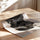 Poster abstrait noir et gris - Hommage à Soulages plein de calme — Vierge - poster-enroullé — passe-partout blanc