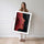 Poster abstrait rouge et noir - Formes organiques et chaleur enveloppante — Vierge - poster-femme-debout — passe-partout blanc