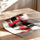 Poster Abstrait rouge et noir - Énergie graphique et moderne — Vierge - poster-enroullé — passe-partout blanc