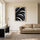 Poster & affiche Abstrait noir et blanc - Ondulations fluides et élégance intemporelle — Décor sur-mesure (IA) — passe-partout blanc