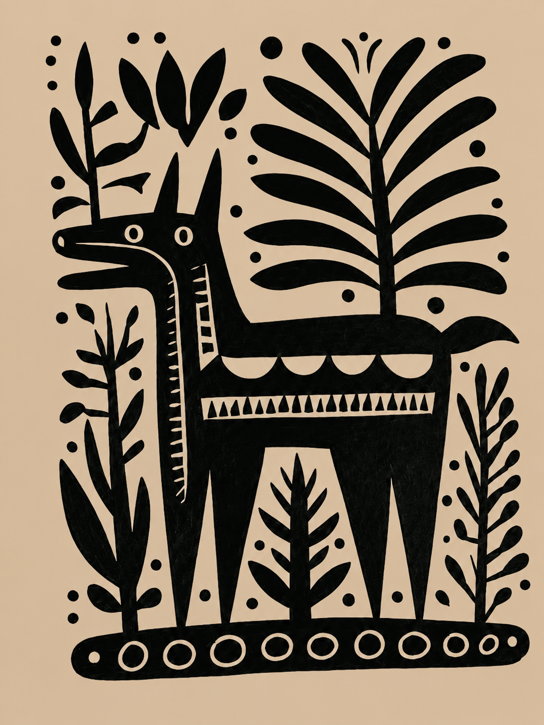 Póster y lámina infantil Burro sabio - Presencia gráfica y jardín secreto
