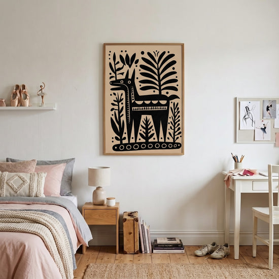 Póster y lámina Burro sabio — Presencia gráfica y jardín secreto — Decoración a medida (IA)