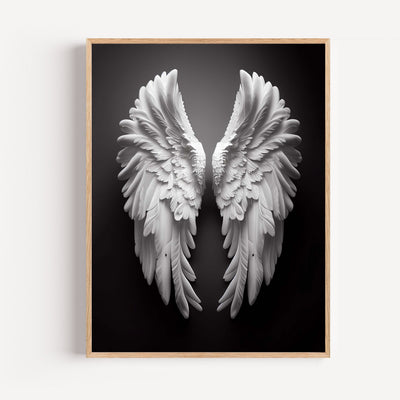 Angel Wings Poster – Heavenly Calm & Pure Serenity