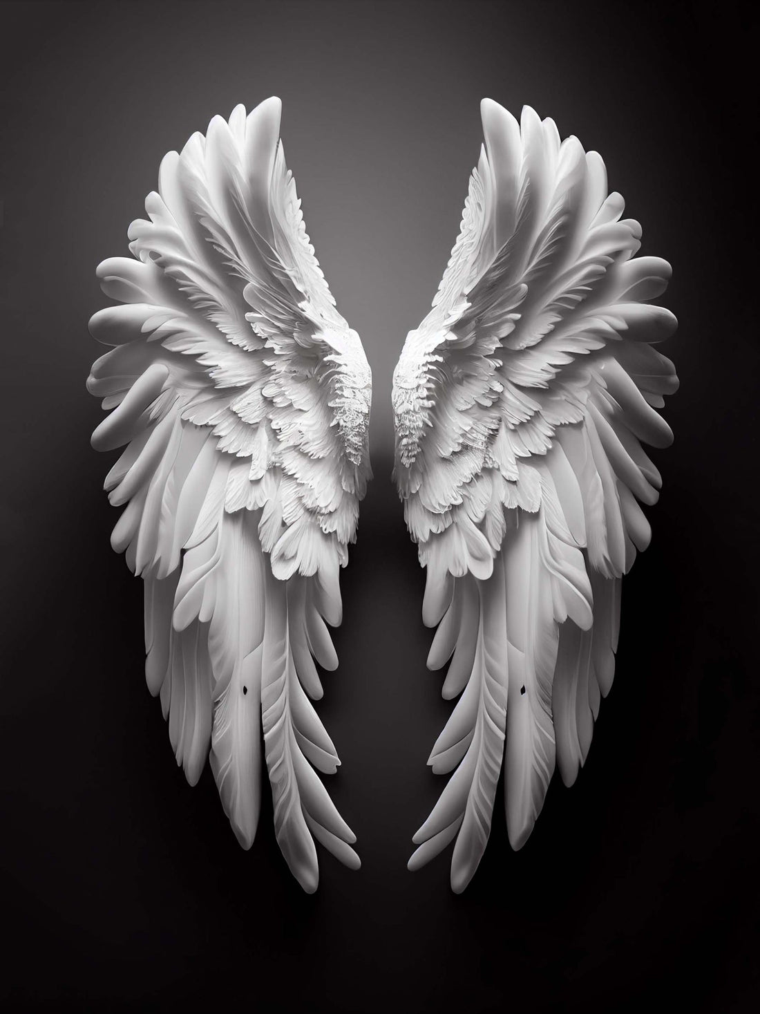 Poster Ailes d'ange - Douceur céleste et pureté apaisante